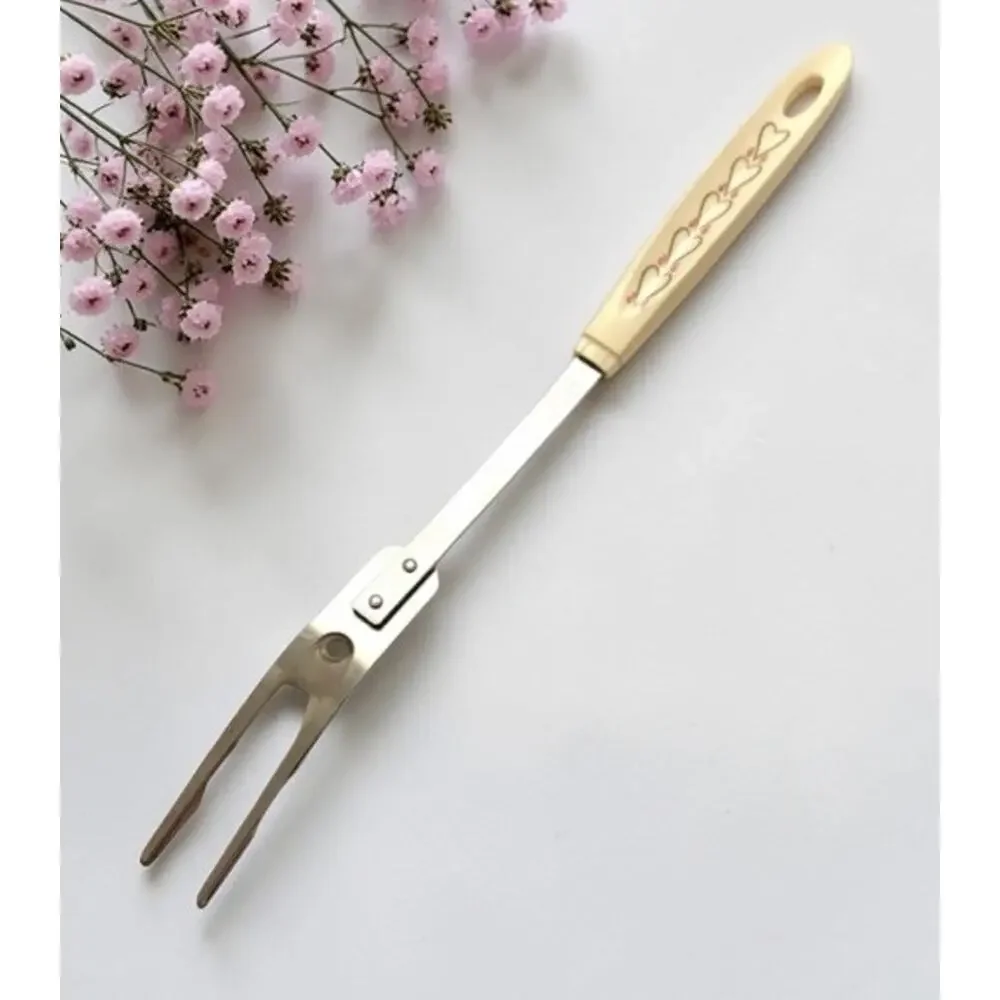 VINTAGE MEAT FORK 2 Prong ANDROCK Stainless 12